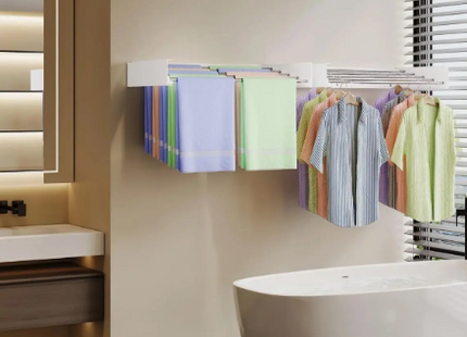 Tendedero Plegable Colgador De Ropa De Pared