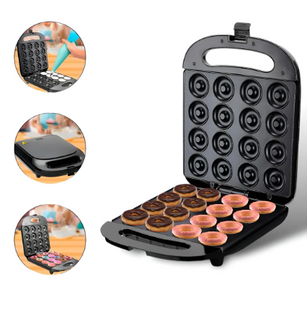 Maquina De Mini Donas 16 Unidades Antiadherente