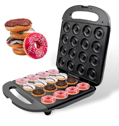Maquina De Mini Donas 16 Unidades Antiadherente