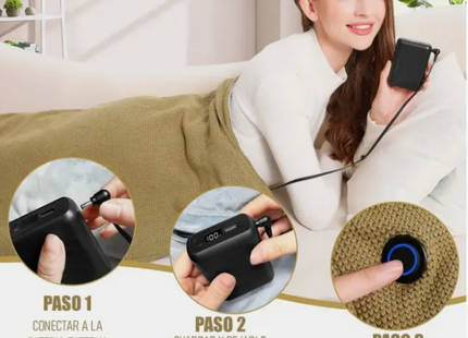 Manta Calentadora Eléctrica Chal Térmico Para Mujer Frío