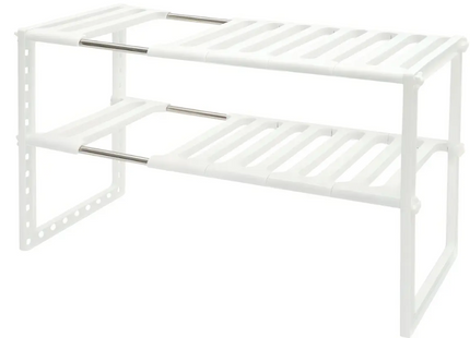Organizador de lavaplato para cocina Estante Organizador Ajustable blanco