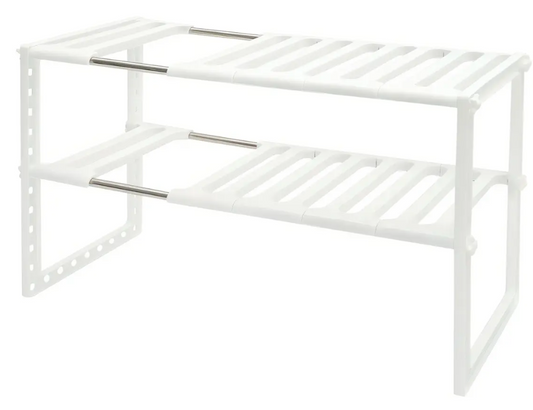 Organizador de lavaplato para cocina Estante Organizador Ajustable blanco