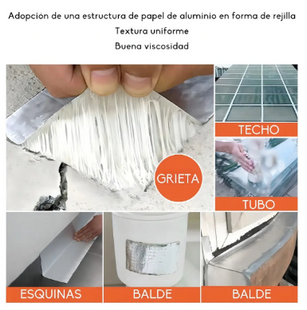 Adhesivo Cinta Tapagotera Techo Sellador Impermeable 5cm X 5m