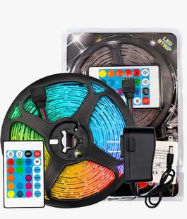 Tira Cinta Led 2835 Rgb 5m Multicolor Rgb + Control Remoto