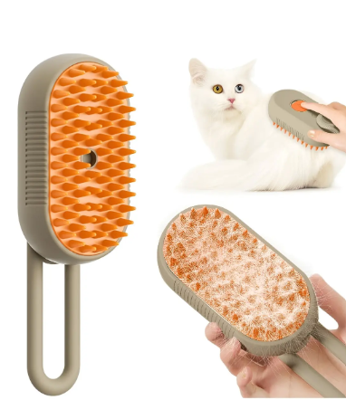 Cepillo Automatico A Vapor Perros Quita Pelos Gatos Mascotas