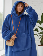 Maxi Polerón Extra Largo Manta Felpa Polar Invierno