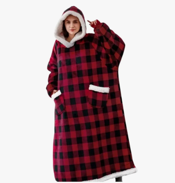Maxi Polerón Extra Largo Manta Felpa Polar Invierno