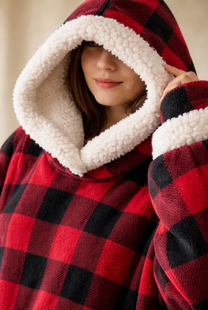 Maxi Polerón Extra Largo Manta Felpa Polar Invierno