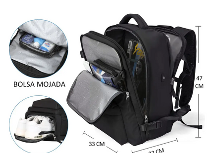 Mochila De Viaje De Gran Capacidad Puerto USB