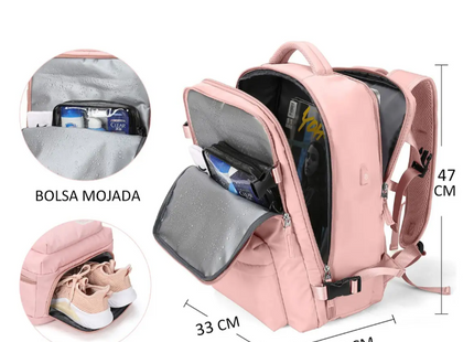 Mochila De Viaje De Gran Capacidad Puerto USB