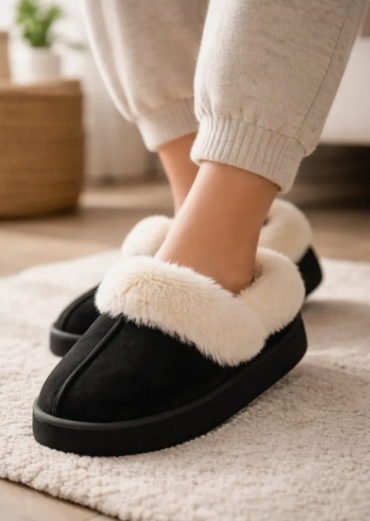 Pantuflas Peludas Mujer De Invierno Chiporro