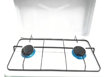 Cocina Encimera A Gas 2 Quemadores Blanca