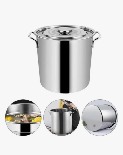 Olla Fondo Acero Inoxidable 10 Litros