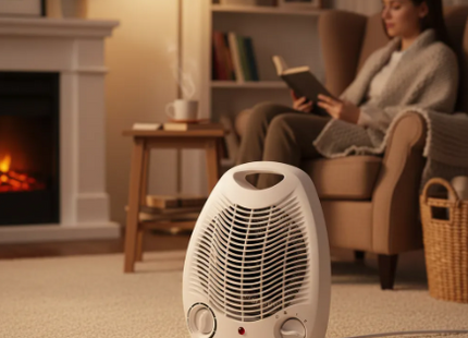 Calefactor Eléctrico Portátil 2000w Frío Calor Con Regulador