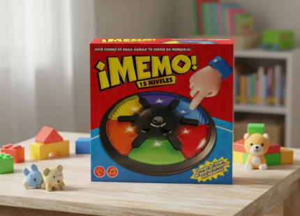 Juego Electrónico Memoria Memo 15 Niveles Con Luces Sonido