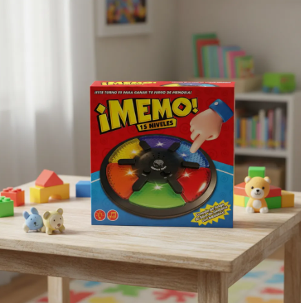 Juego Electrónico Memoria Memo 15 Niveles Con Luces Sonido