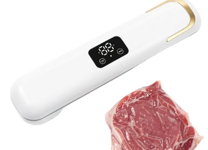 Selladora Al Vacío Digital Automática Portátil Blanca