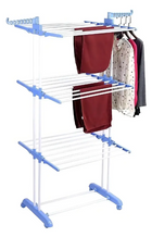 Tendedero 3 niveles de pie colgador ropa con rueda vertical portatil