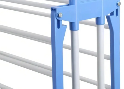 Tendedero 3 niveles de pie colgador ropa con rueda vertical portatil
