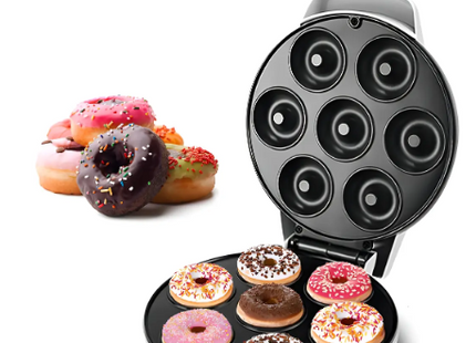 Máquina para Hacer Donas de 6 Unidades y 5 cm, con 1200 W de Potencia
