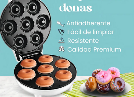 Máquina para Hacer Donas de 6 Unidades y 5 cm, con 1200 W de Potencia