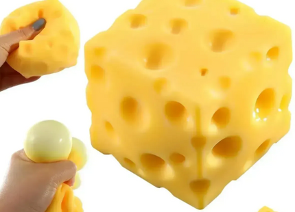 Squishy De Queso Cheese Antiestrés Amarillo Diversion Niños Amarillo