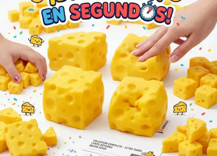 Squishy De Queso Cheese Antiestrés Amarillo Diversion Niños Amarillo