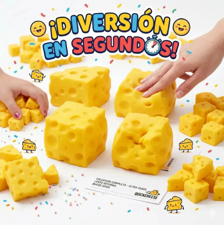 Squishy De Queso Cheese Antiestrés Amarillo Diversion Niños Amarillo