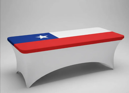 Funda Mantel Spandex Fechas Patrias Elástica 180x75x75 Cm