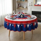 Mantel Redondo Fechas Patrias 180 Cm Viva Chile