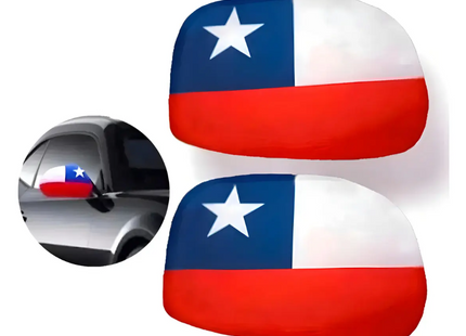 Funda Cubre Retrovisores Para Autos Fiestas Patrias Pack X2