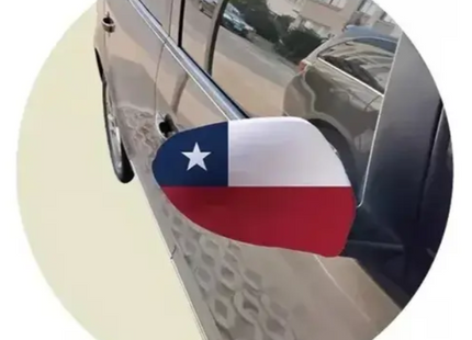 Funda Cubre Retrovisores Para Autos Fiestas Patrias Pack X2