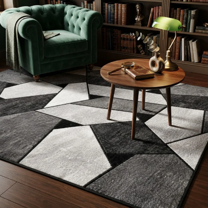 Alfombra Diseño Para Living 150x200 Cm Estampado Decorativa