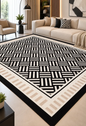 Alfombra Diseño Para Living 150x200 Cm Estampado Decorativa