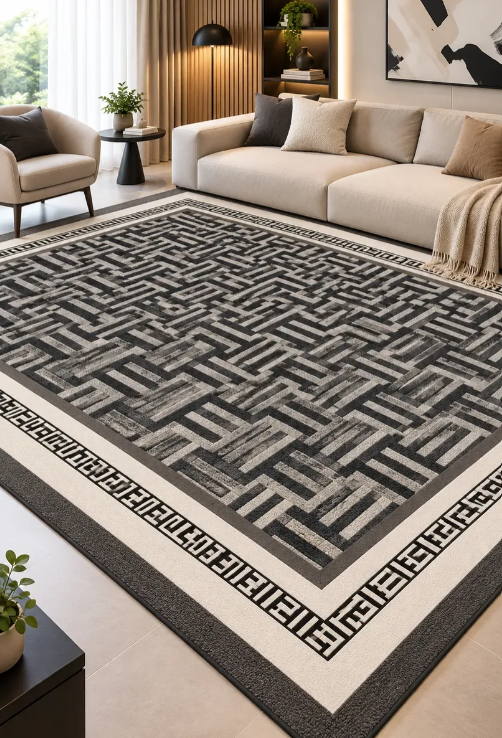Alfombra Diseño Para Living 150x200 Cm Estampado Decorativa