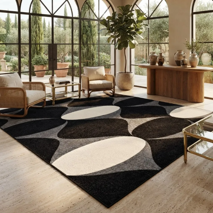 Alfombra Diseño Para Living 150x200 Cm Estampado Decorativa