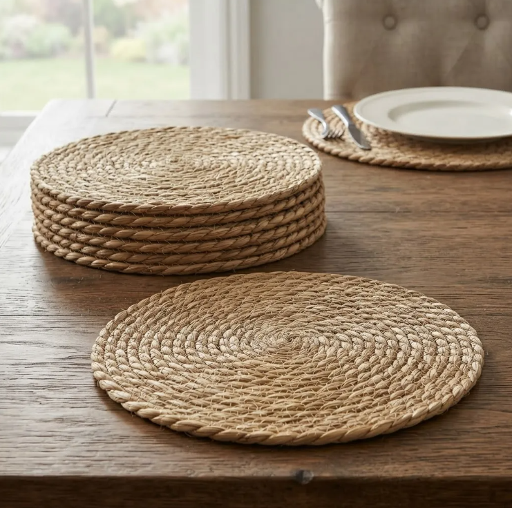 Set 6 Individuales De Mesa En Fibra Natural 33 Cm