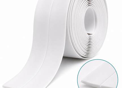 Cinta Adhesiva Selladora Impermeable 3 Pzas Baño 3,8cm Blanco
