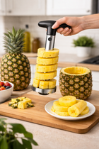 Cortador Pelador de Piña Extrae y Rebana Fácil