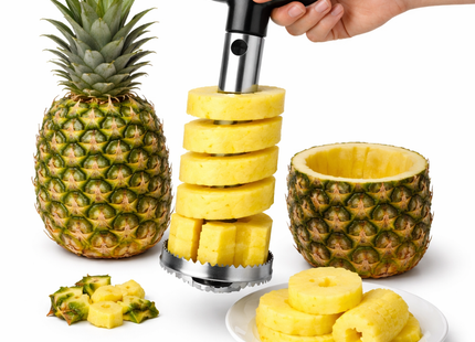 Cortador Pelador de Piña Extrae y Rebana Fácil