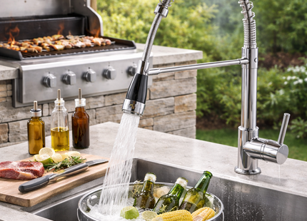 Grifo Cocina Extensible Flexible Lava Fácil y Rápido