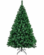 Árbol de Navidad Artificial 210 cm Verde Soporte Metal