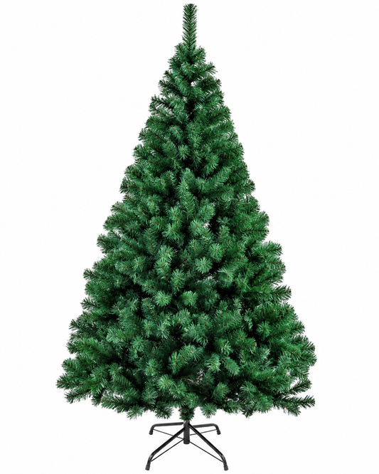 Árbol de Navidad Artificial 210 cm Verde Soporte Metal