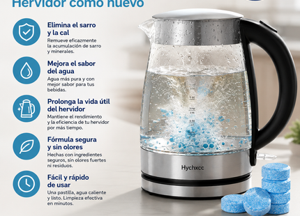 Pack 12 Pastillas Limpiador Quita Sarro Para Hervidor
