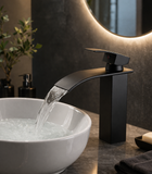Llave Monomando Lavamanos Grifería Baño Color Negro
