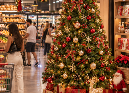 Árbol de Navidad Artificial 210 cm Verde Soporte Metal