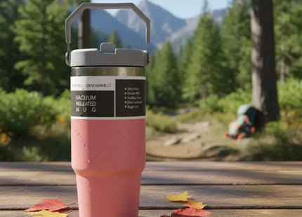 Vaso Térmico Acero Inoxidable 890 ml con Asa Frío/Calor