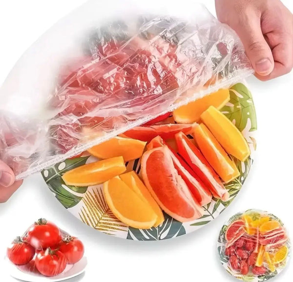 100 Bolsas Elásticas Tapas Expandibles para Comida