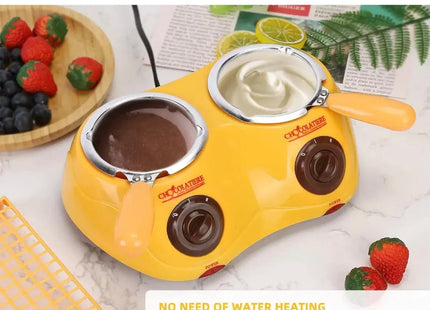 Chocolatera Doble de Fondue Máquina para Derretir Chocolate