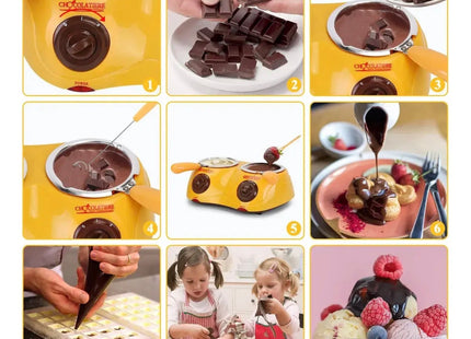 Chocolatera Doble de Fondue Máquina para Derretir Chocolate